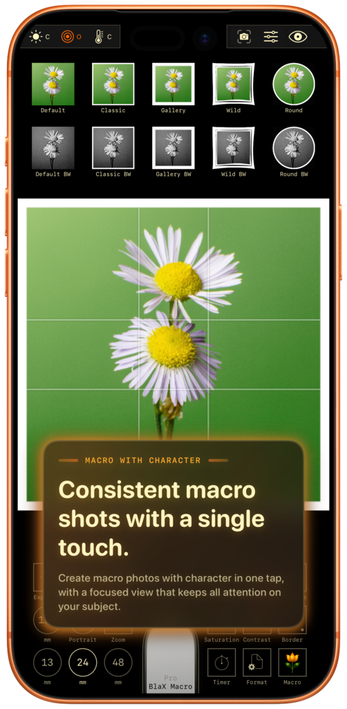 BlaX Macro hero screenshot iPhone